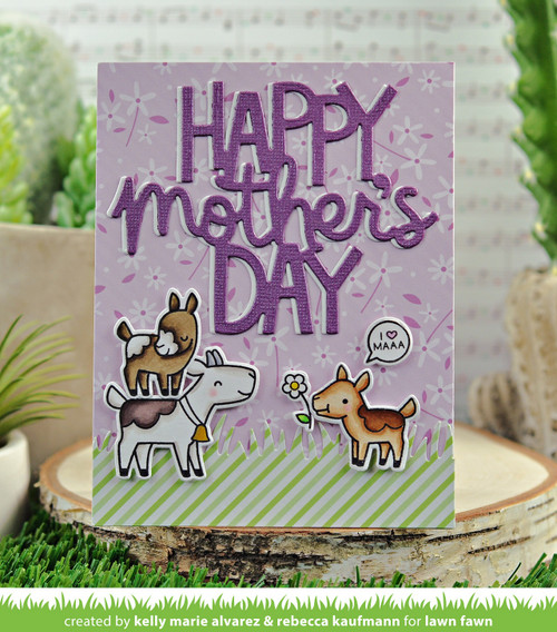 Lawn Cuts Custom Craft Die-Giant Happy Mother's Day LF2803