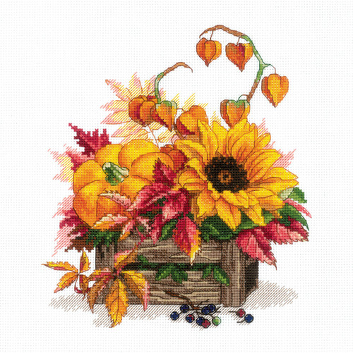 RIOLIS Counted Cross Stitch Kit 9.75"X9.75"-Hello Autumn (14 Count) -R2006 - 4630015067949