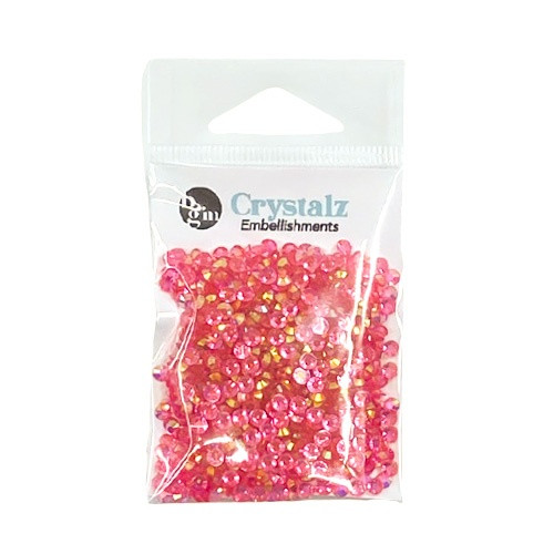 Buttons Galore Crystalz Clear Flat Back Gems-Strawberry -CRZ-102 - 840934009546