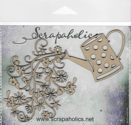 Scrapaholics Laser Cut Chipboard 2mm Thick-Watering Can, 6"X3.5" S88600 - 745808288600