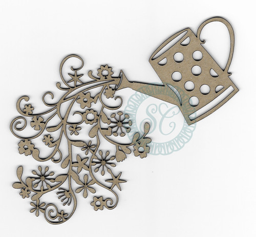 Scrapaholics Laser Cut Chipboard 2mm Thick-Watering Can, 6"X3.5" S88600