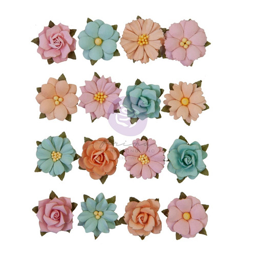 Prima Marketing Mulberry Paper Flowers-Beautiful Day/Peach Tea FG658649 - 655350658649