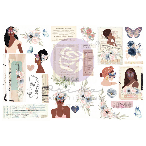 Indigo By Frank Garcia Rub-On Transfers 6"X12" 3/Sheets- - FG998349 - 655350998349