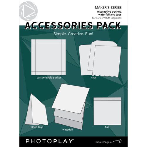PhotoPlay Brag Book Accessories Pack-White - PPP3347 - 709388333471