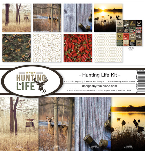 Reminisce Collection Kit 12"X12"-Hunting Life - HUN-200 - 810040176654