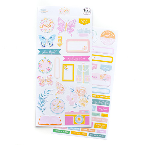 PinkFresh Cardstock Stickers-Happy Heart PFHP7622