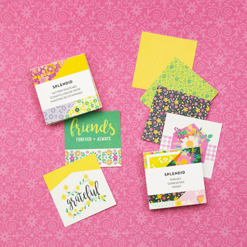 Paige Evans Splendid Mini Swatch Books 2"X2" 72/Pkg-Pattern & Phrase, 36 Sheets Each - PE003786 Paige Evans Splendid Mini Swatch Books 2"X2" 72/Pkg-Pattern & Phrase, 36 Sheets Each - PE003786