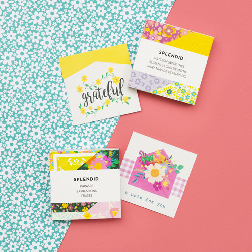 Paige Evans Splendid Mini Swatch Books 2"X2" 72/Pkg-Pattern & Phrase, 36 Sheets Each - PE003786 Paige Evans Splendid Mini Swatch Books 2"X2" 72/Pkg-Pattern & Phrase, 36 Sheets Each - PE003786