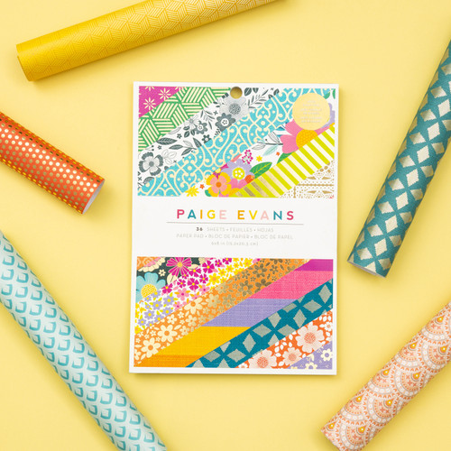 Paige Evans Single-Sided Paper Pad 6"X8" 36/Pkg-Splendid - PE003771