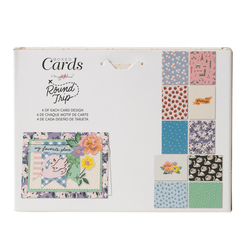 Boxed Cards - A2 (4.375"X5.75") 40 Cards & Envelopes-Maggie Holmes - Round Trip - MH013601
