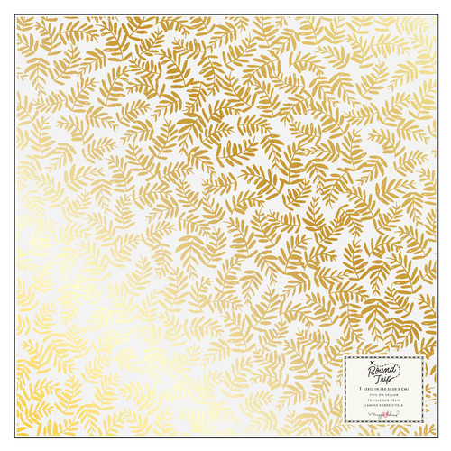 Maggie Holmes Round Trip Specialty Paper 12"X12"-Vellum W/Gold Foil -MH013656 - 718813916974