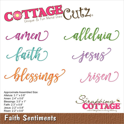 CottageCutz Dies-Faith Sentiments CC995 - 810100080235