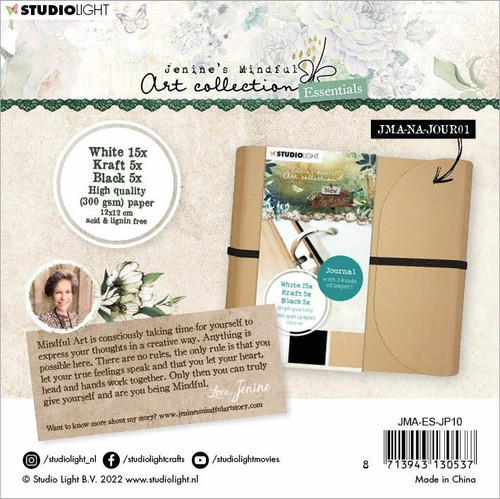 Studio Light Journal Pages 4.72"X4.72"-Nr. 10, White/Black/Kraft - JMAESJ10 - 87139431305378713943130537 Studio Light Journal Pages 4.72"X4.72"-Nr. 10, White/Black/Kraft - JMAESJ10 - 87139431305378713943130537
