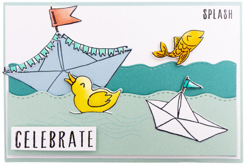 Studio Light Essentials Stamp & Die Set-Nr. 24, Paper Boats - SLESCD24 - 87139431319168713943131916