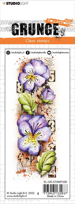 Studio Light Grunge Clear Stamp-Nr. 200, Violets - STAMP200