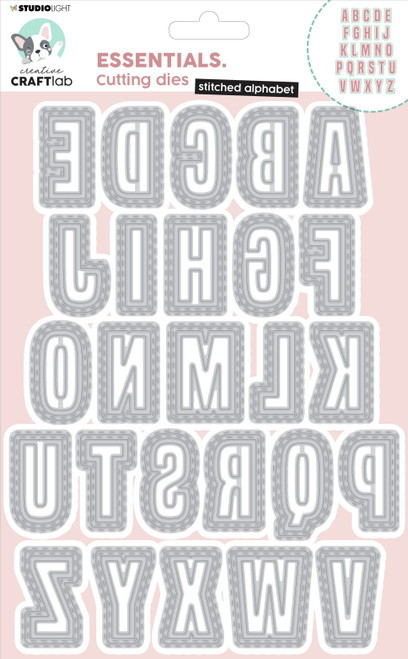 Studio Light Essentials Cutting Die-Nr. 157, Stitched Alphabet CCLES157