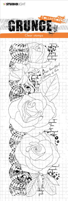 Studio Light Grunge Clear Stamp-Nr. 202, Roses STAMP202