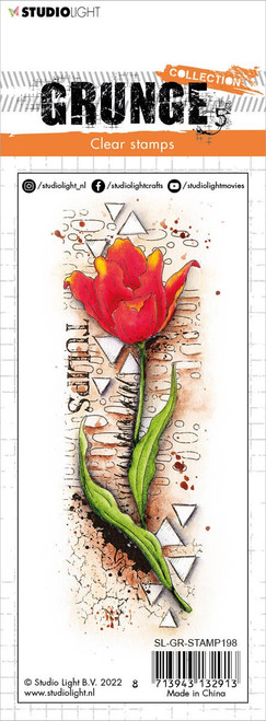 Studio Light Grunge Clear Stamp-Nr. 198, Tulip - STAMP198 Studio Light Grunge Clear Stamp-Nr. 198, Tulip - STAMP198