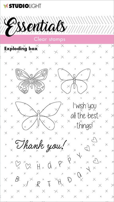 Studio Light Essentials Clear Stamp-Nr. 145, Exploding Box SLSTM145