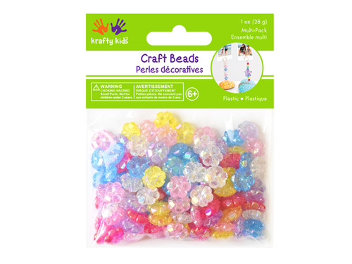 Craft Medley Plastic Beads 30g-Flowers A/B BD538-B - 775749247435