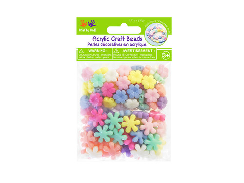 Craft Medley Acrylic Beads 50g-Flower Medley BD539-C - 775749257502