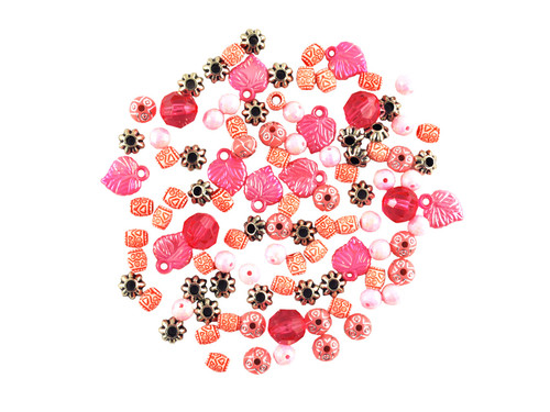 Craft Medley Acrylic Bead Kit-Pink - BD520-A Craft Medley Acrylic Bead Kit-Pink - BD520-A
