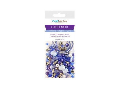 Craft Medley Acrylic Bead Kit-Blue - BD520-E - 775749167214