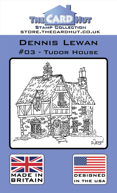 The Card Hut Clear Stamps 6"X4" By Dennis Lewan-003 Tudor House CRDDL003