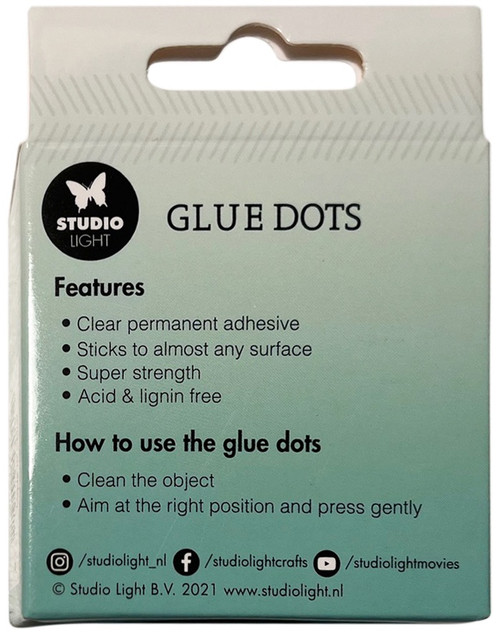 Studio Light Double-Sided Glue Dots 4mm 110/Pkg-Nr. 01 GLUED01