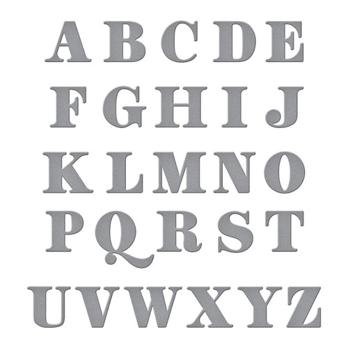 Spellbinders Etched Dies-Be Bold Uppercase Alphabet - S41161 - 812062035780