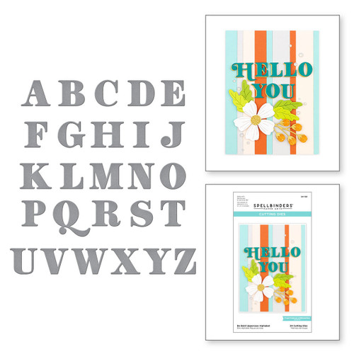 Spellbinders Etched Dies-Be Bold Uppercase Alphabet - S41161