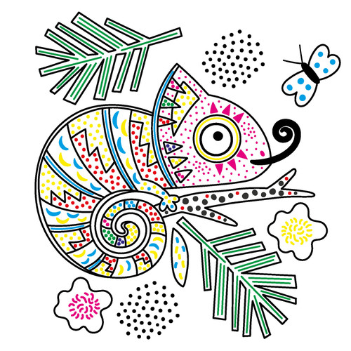 Animals Paint Magic With Water-Softcover - B1241724