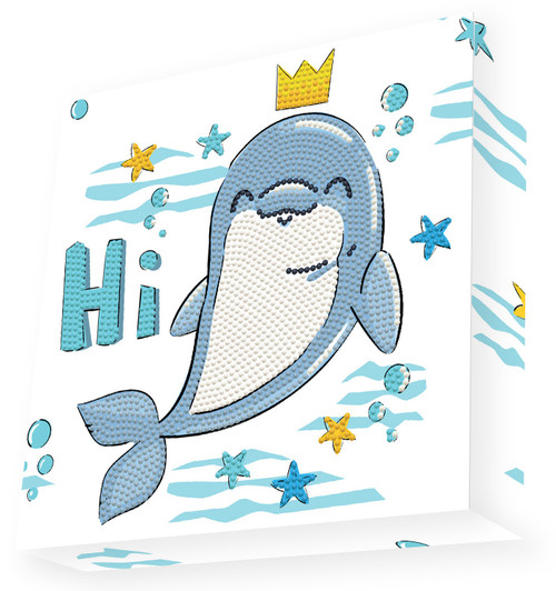 Diamond Dotz Diamond Art Box Kit 8.6"X8.6"-Dolphin Hi! DBX039