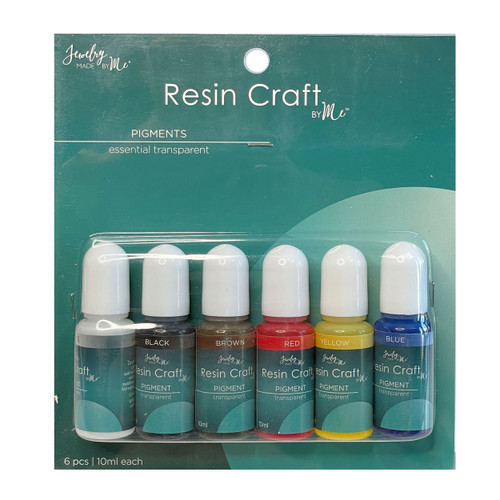 Jewelry Made By Me Resin Craft Liquid Pigment Set 10ml 6/Pkg-Transparent RSPIGM-10402 - 842702186329