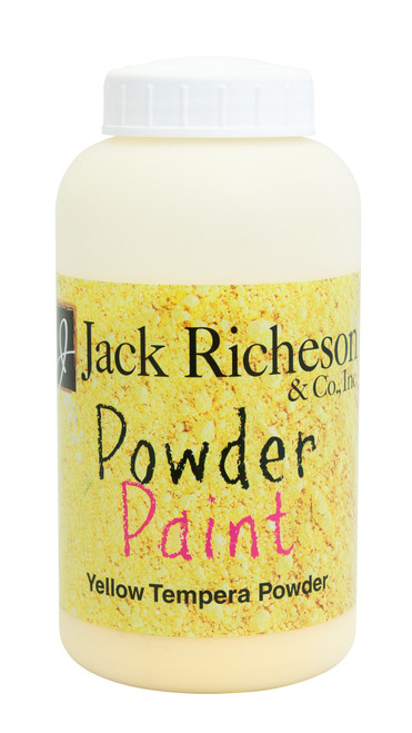 Jack Richeson Easy To Handle Tempera Powder Paint 16oz-Yellow -JR1015-02 - 717304129763