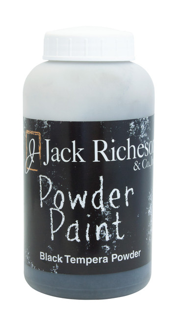 Jack Richeson Easy To Handle Tempera Powder Paint 16oz-Black -JR1015-08 - 717304129824