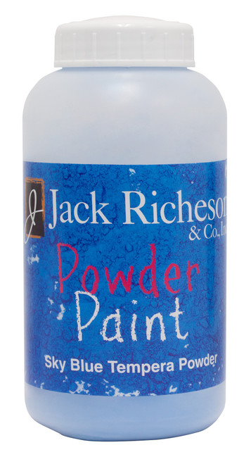 Jack Richeson Easy To Handle Tempera Powder Paint 16oz-Sky Blue -JR1015-12 - 717304152242