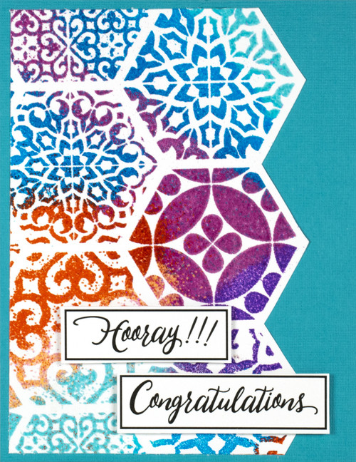 Stampendous Cling Stamps-Hexagonal Tile 6CR026 - 744019243170