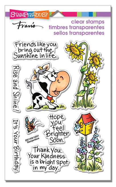 Stampendous Perfectly Clear Stamps-Cowlik Sunshine SSC1438