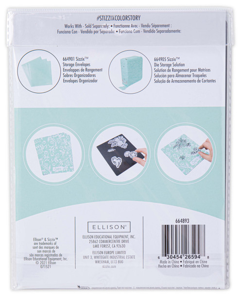 Sizzix Printed Magnetic Sheets 6.75"X5.75" 3/Pkg-Mint Julep - 664893 Sizzix Printed Magnetic Sheets 6.75"X5.75" 3/Pkg-Mint Julep - 664893
