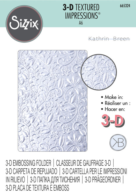 Sizzix 3D Textured Impressions By Kath Breen-Lacey 665324