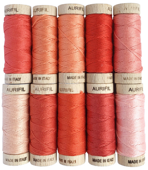 Aurifil Designer Thread Collection-Rosso Rubino By Susan Ache SA30RR10
