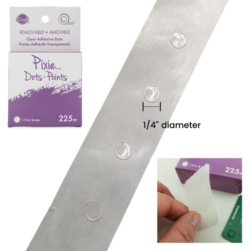 3 Pack iCraft Pixie Dots Removable Adhesive Dots 225/Pkg-1/4" 3398