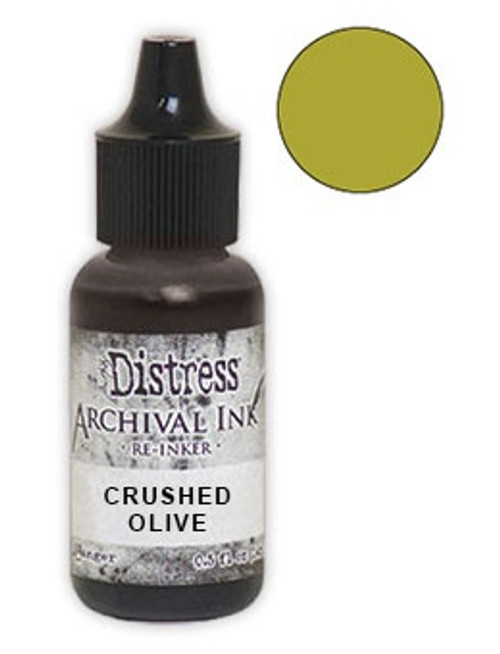 3 Pack Tim Holtz Distress Archival Reinker-Crushed Olive THARD-80817 - 789541080817