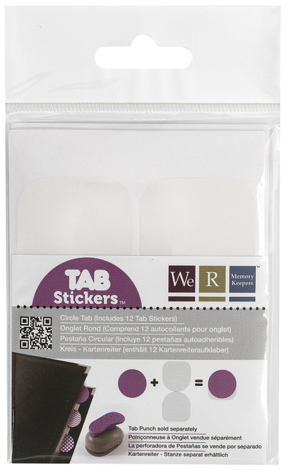 Tab Stickers 12/Pkg-Circle, 1.5" TABS-42376 - 633356423768