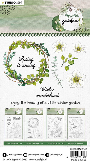 Studio Light Winter Garden Clear Stamp-Nr. 159, Building A Wreath STAMP159
