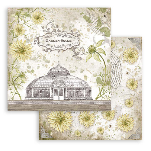2 Pack Stamperia Double-Sided Paper Pad 6"X6" 10/Pkg-Romantic Garden House SBBXS15