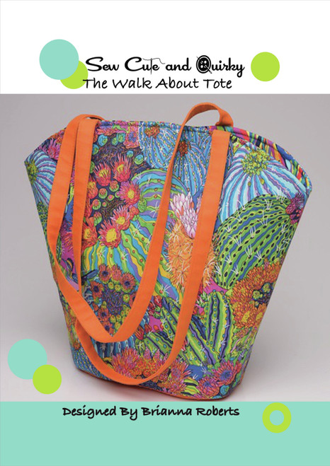 Sew Cute And Quirky Sewing Pattern-Walk About Tote WA-SP6 - 850021290054