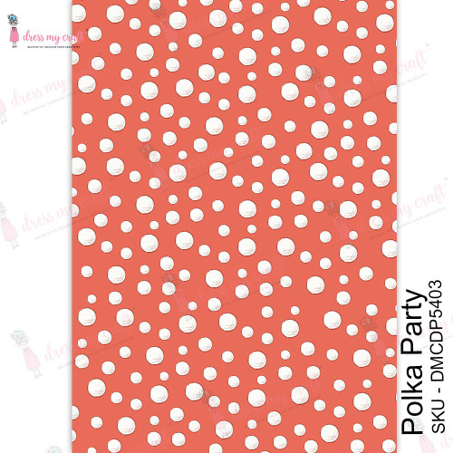 Dress My Craft Transfer Me Sheet A4-Polka Party MCDP5403