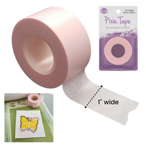 iCraft Pixie Tape Removable Tape-1"X20yd - 3399